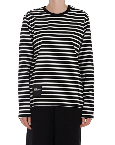Shop Marc Jacobs The Striped T-shirt In Black