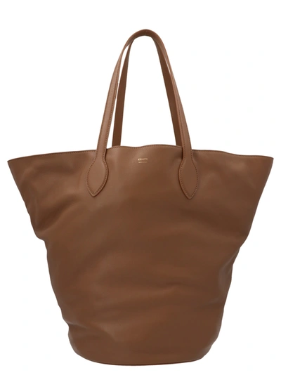 Shop Khaite Osa Circle Bag In Brown
