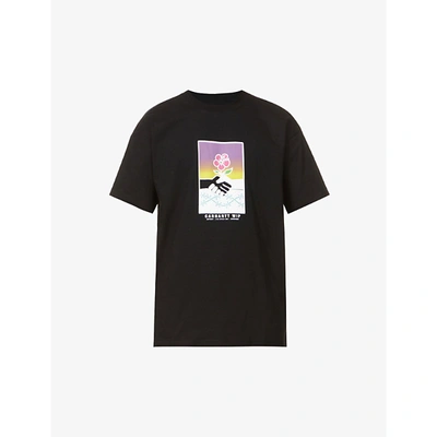 Shop Carhartt Together Graphic-print Organic-cotton T-shirt In Black