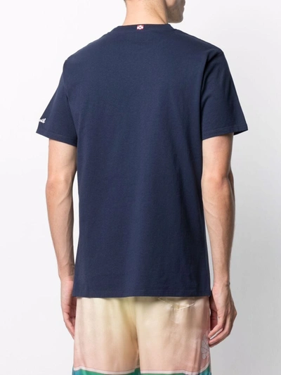 Shop Mc2 Saint Barth Cotton T-shirt In Blue