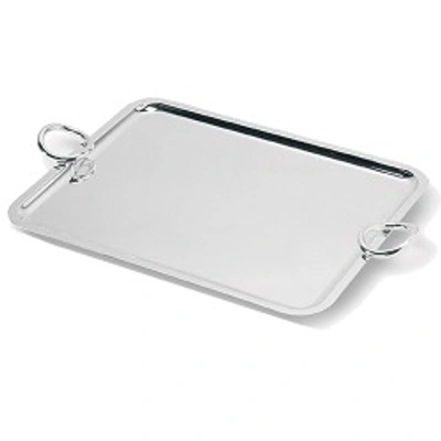 Shop Christofle Silver Plated Vertigo Tray With Handles 04200350