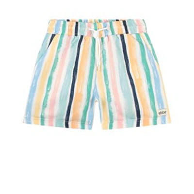 Shop Ebbe Multicolor Sheldon Striped Swim Shorts In White