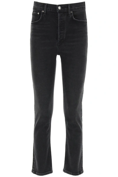 Shop Agolde Jeans Raily In Panoramic (black)