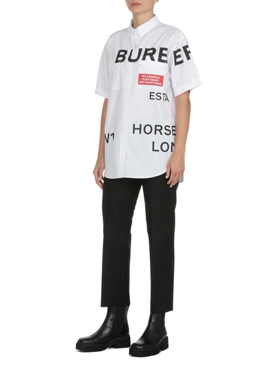 Shop Burberry Shirts White