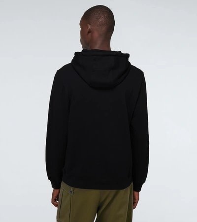 Shop Loewe Anagram Hooded Sweatshirt In Black