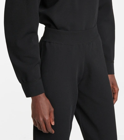 Shop Stella Mccartney Compact Sweatpants In Black