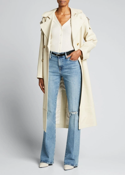 Shop Frame Le High Flare Jeans In Crystal Shores