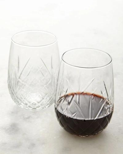 Shop Godinger Dublin Stemless Wine Glasses, Set Of 8