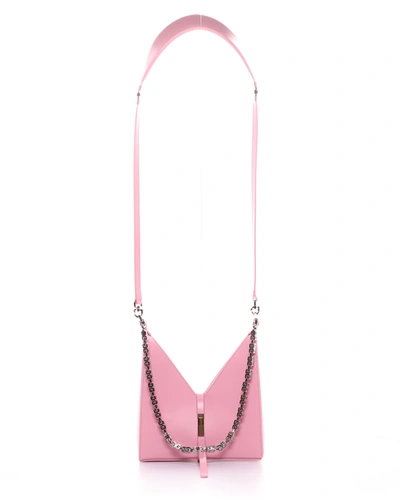 Shop Givenchy Cutout Mini Shoulder Bag With Chain, Baby Pink In 661 Baby Pink