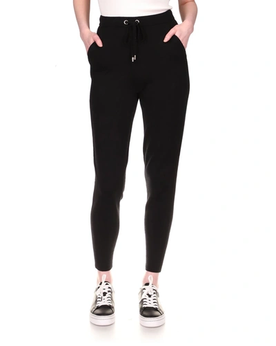 Shop Michael Michael Kors Knit Jogger Pants In Charcoal Heather