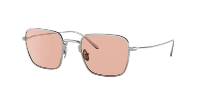 Prada Dark Pink Square Ladies Titanium Sunglasses Pr 54ws 05q03f 52 In Dark Pink