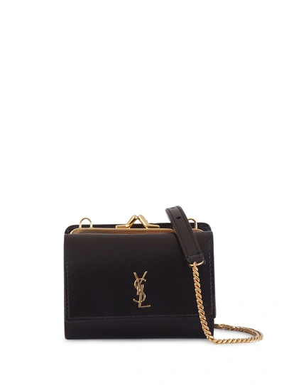 Shop Saint Laurent Rider Bag In Smooth Leather In Nero