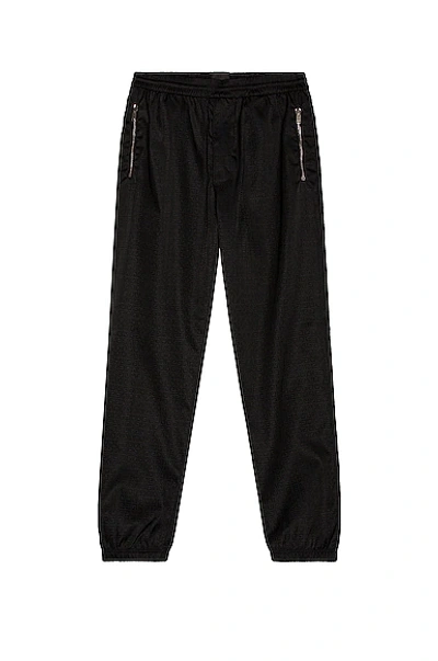 Shop Givenchy 4g Nylon Jacquard Relaxed Trouser In Black