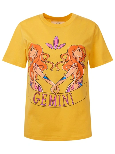 Shop Alberta Ferretti Gemini T In Yellow