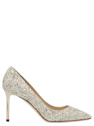 Shop Jimmy Choo Romy 85 Pumps In Gold