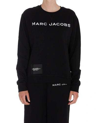 Shop Marc Jacobs Logo Printed Sweatshirt In Black