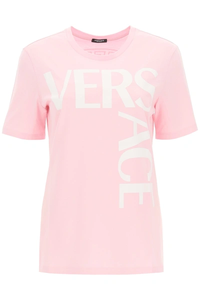 Shop Versace Medusa Crewneck T In Pink