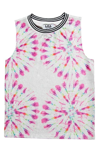 Shop Mia New York Kids' Starburst Sparkle Tank Top In White