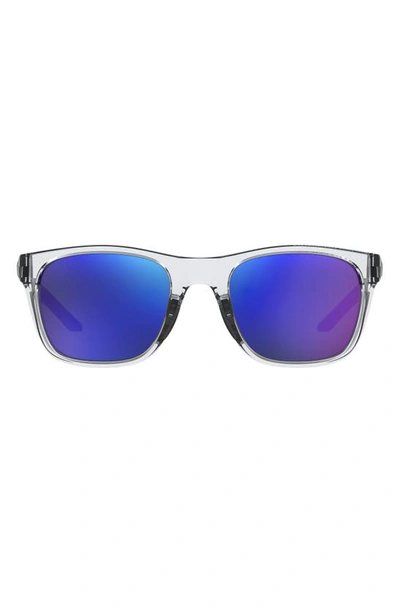 Shop Under Armour 55mm Square Sunglasses In Crystal