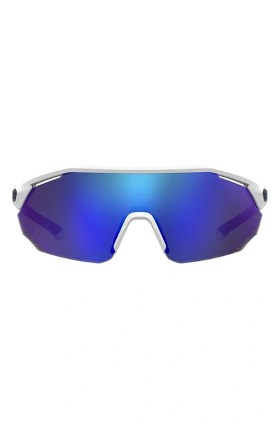 Shop Under Armour 99mm Sport Shield Sunglasses In Whiblublu