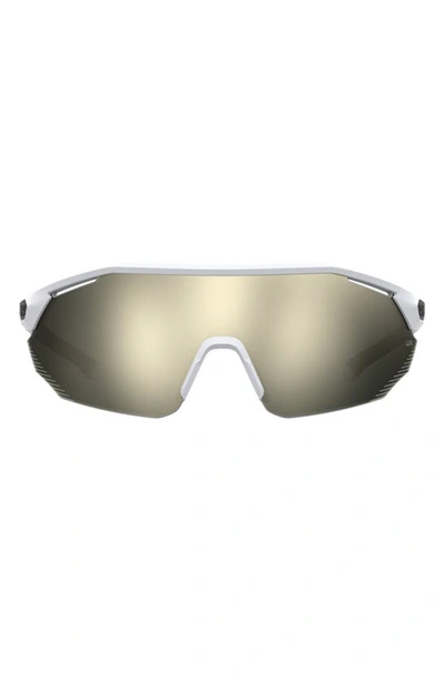 Shop Under Armour 99mm Mirrored Sport Sunglasses In Grey