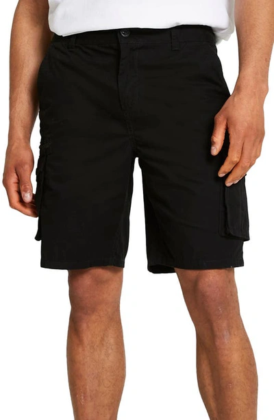Shop River Island Cargo Shorts In Black