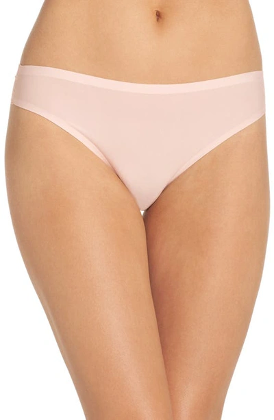 Shop Chantelle Lingerie Soft Stretch Thong In Blushing Pink