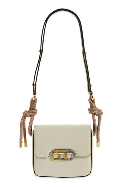 Shop Marc Jacobs The J-link Mini Leather Shoulder Bag In Ivory