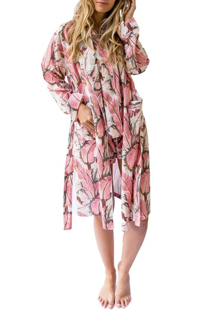 Shop Sant And Abel Martinique® Banana Leaf Robe In Pink