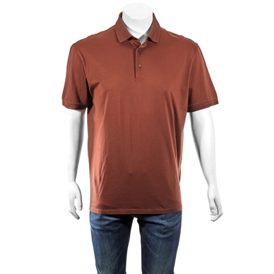 Shop Ermenegildo Zegna Short Sleeve Cotton Polo Shirt