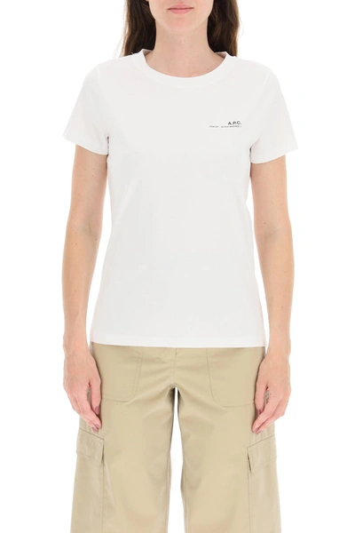 Shop Apc A.p.c. Item 001 Logo Print T-shirt In White