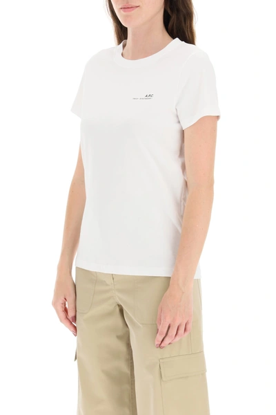 Shop Apc A.p.c. Item 001 Logo Print T-shirt In White
