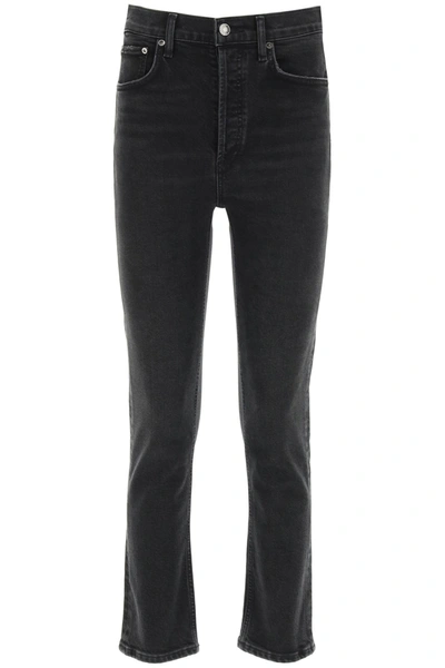 Shop Agolde Jeans Raily In Black