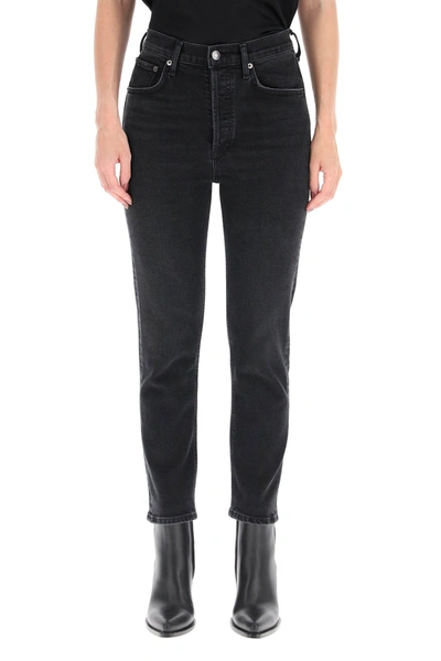 Shop Agolde Jeans Raily In Black