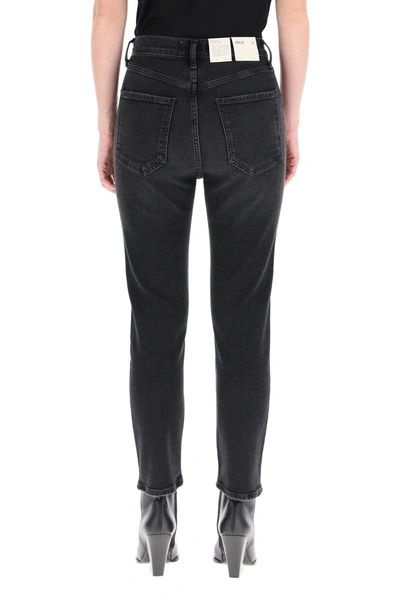 Shop Agolde Jeans Raily In Black