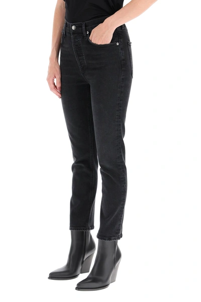 Shop Agolde Jeans Raily In Black