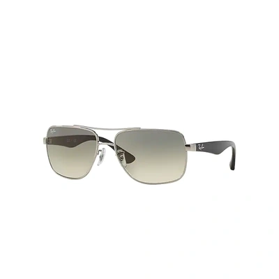 Shop Ray Ban Sunglasses Man Rb3483 - Black Frame Grey Lenses 60-16 In Schwarz