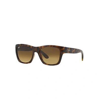 Shop Ray Ban Sunglasses Unisex Rb4194 - Tortoise Frame Brown Lenses 53-17