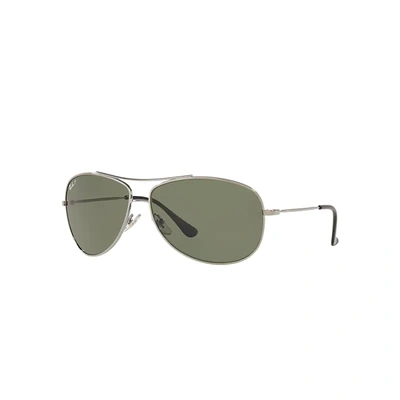 Shop Ray Ban Sunglasses Man Rb3293 - Gunmetal Frame Green Lenses Polarized 63-13