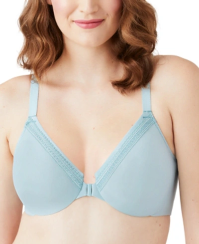 Shop Wacoal Women's Perfect Primer Front-close Underwire Bra 855313 In Ether
