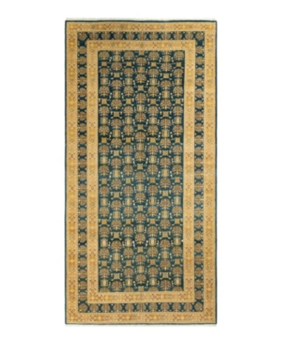 Shop Adorn Hand Woven Rugs Closeout!  Mogul M1427 6'2" X 12'9" Runner Area Rug In Green