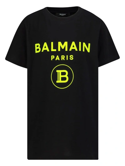 Shop Balmain Kids T-shirt For Unisex In Schwarz