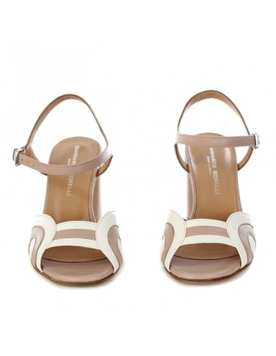 Shop Gianmarco Sorelli Sandal With Ankle Strap In Bicolor