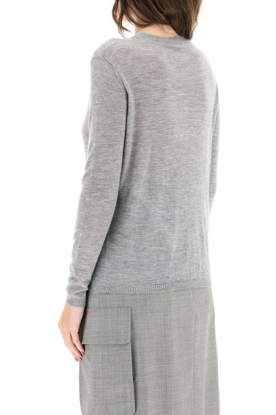 Shop Max Mara Cashmere Sweater In Grey