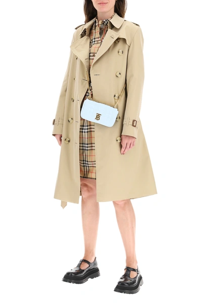 Shop Burberry Kensington Trench In Brown