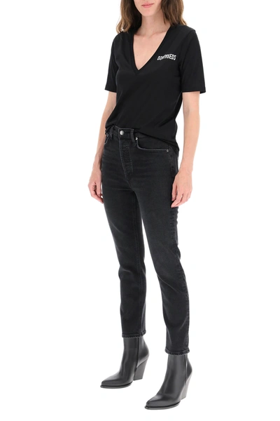 Shop Agolde Jeans Raily In Black