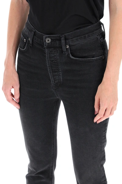 Shop Agolde Jeans Raily In Black