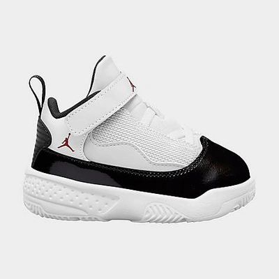 Shop Nike Jordan Boys' Toddler Max Aura 2 Basketball Shoes In White/gym Red/black