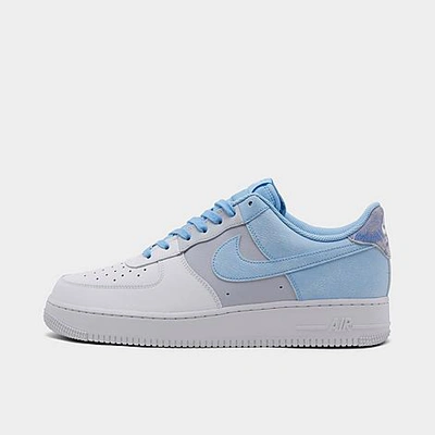 Shop Nike Men's Air Force 1 '07 Lv8 Tie-dye Casual Shoes In Psychic Blue/psychic Blue/football Grey