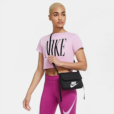 Shop Nike Sportswear Revel Crossbody Bag In Black/black/white